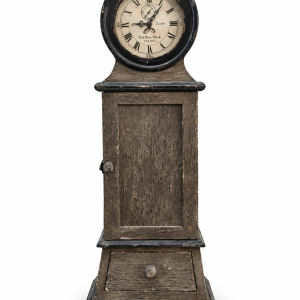 Reloj decorativo vintage con armario y cajón 46 cm