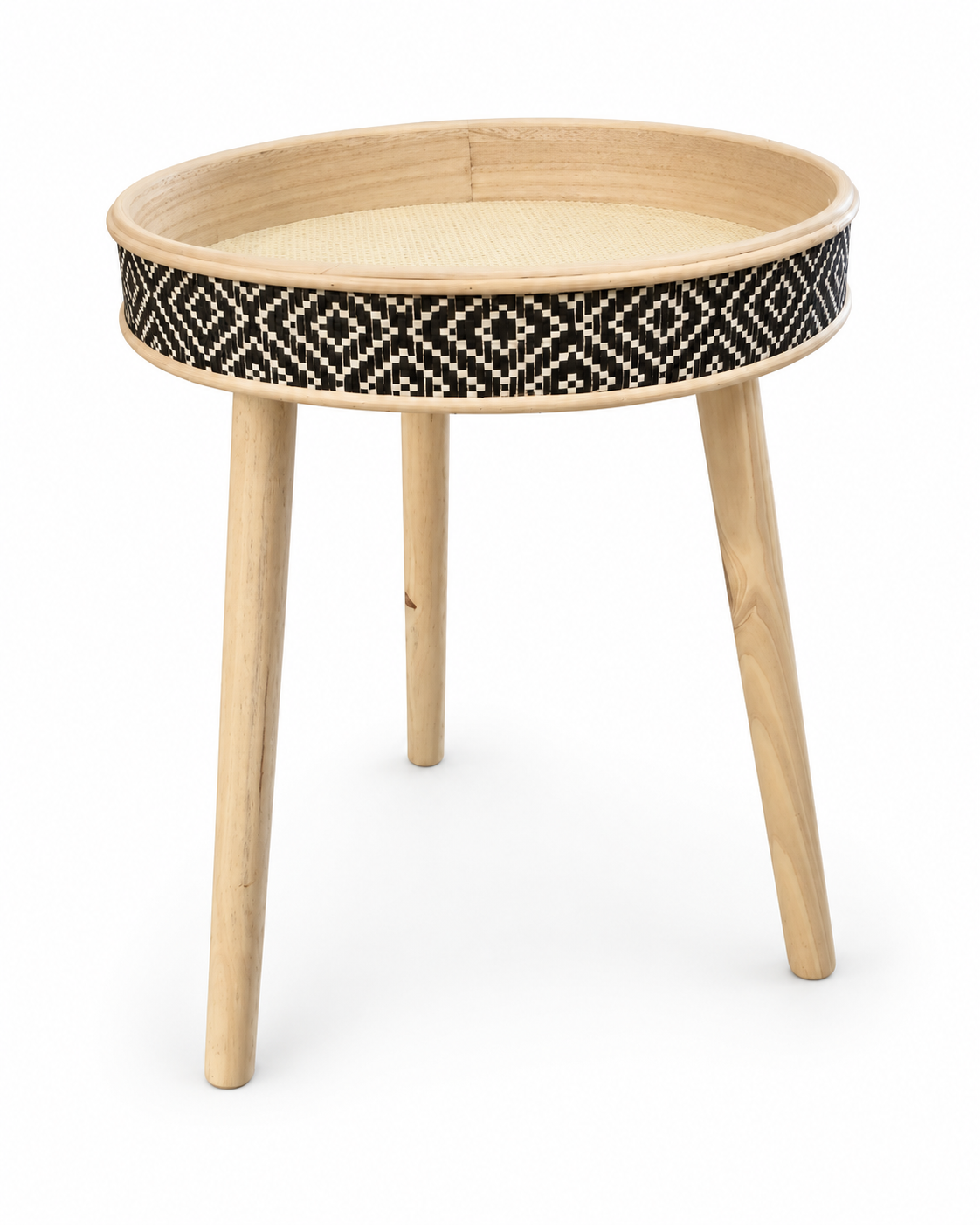 Mesita auxiliar madera natural